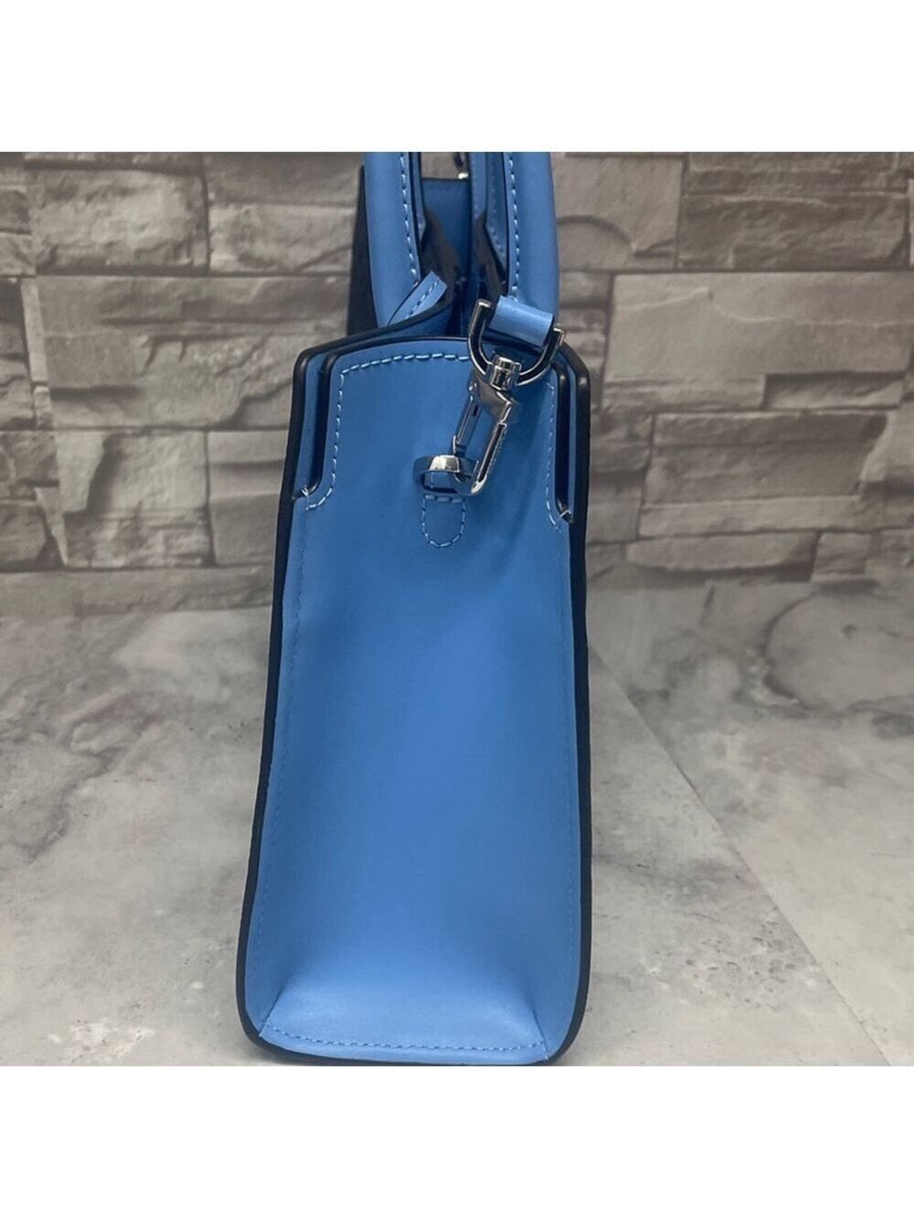 Michael Kors Scarlett Medium Satchel & Matching Wallet South Pacific Blue - Picture 4 of 14